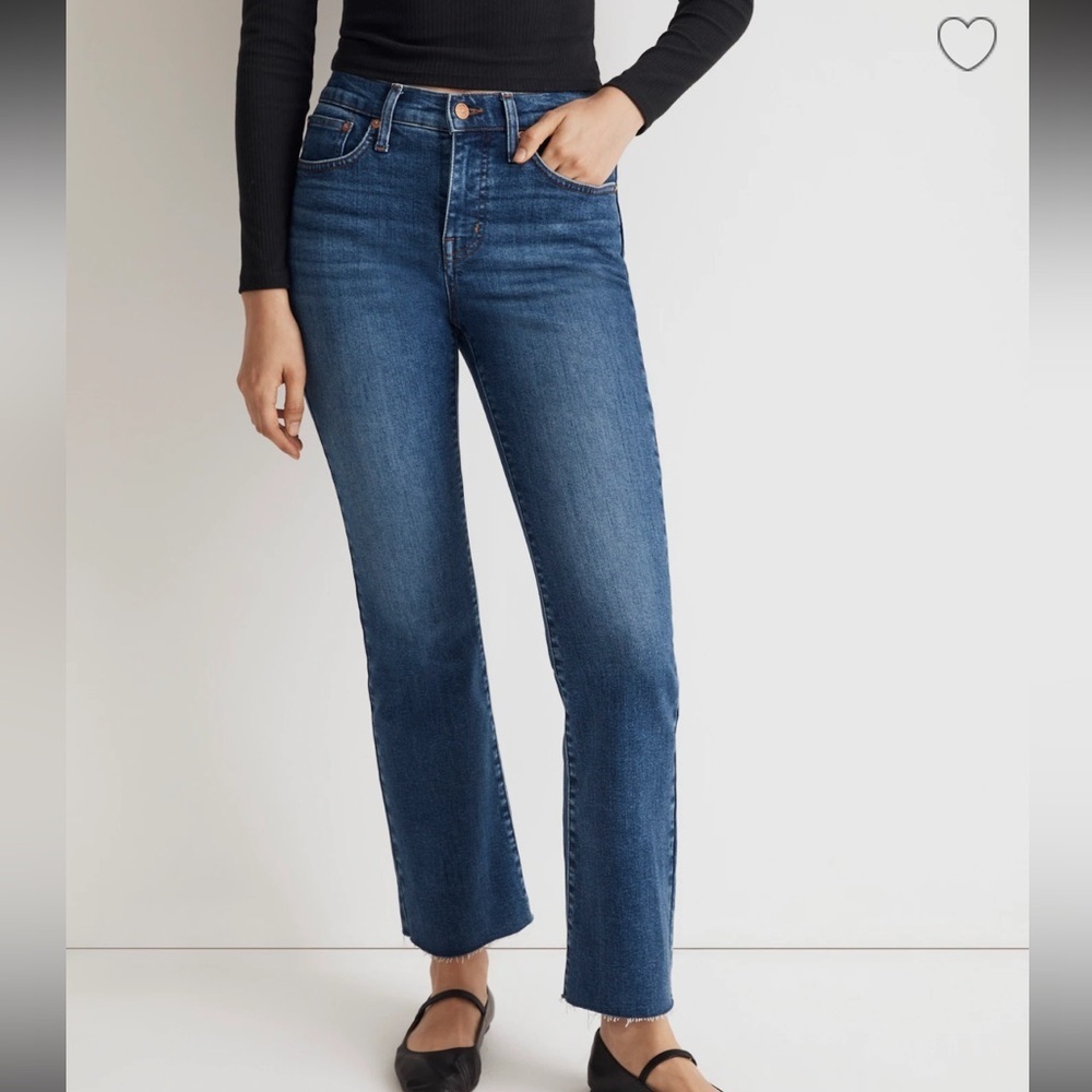 Madewell Tall Kick Out Crop Jeans. Size 23T